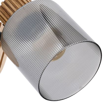 Brilagi - Настінний точковий світильник HYGGE 1xE14/15W/230V гевея/димчастий