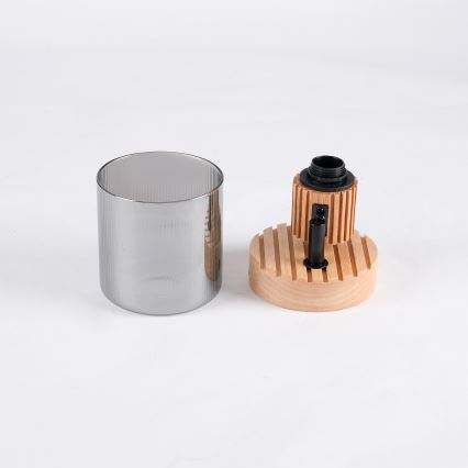 Brilagi - Настінний точковий світильник HYGGE 1xE14/15W/230V гевея/димчастий