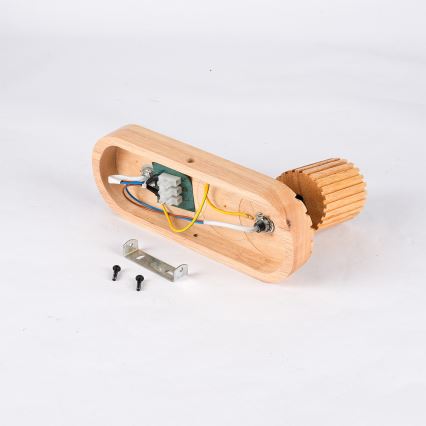 Brilagi - Настінний точковий світильник MODERN WOOD 1xG9/5W/230V + 1xGU10/8W, деревина гевеї