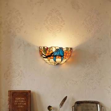 Brilagi - настінний вітражний світильник Tiffany JUNGLE 1xE14/40W/230V