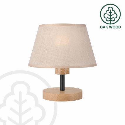 Brilagi - Настольная лампа ANTHONY 1xE27/60W/230V дуб/бежевый