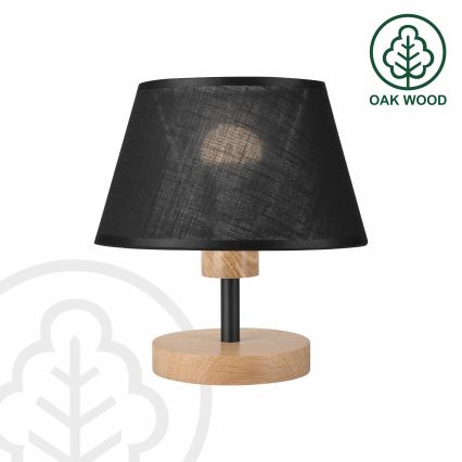 Brilagi - Настольная лампа ANTHONY 1xE27/60W/230V дуб/черный