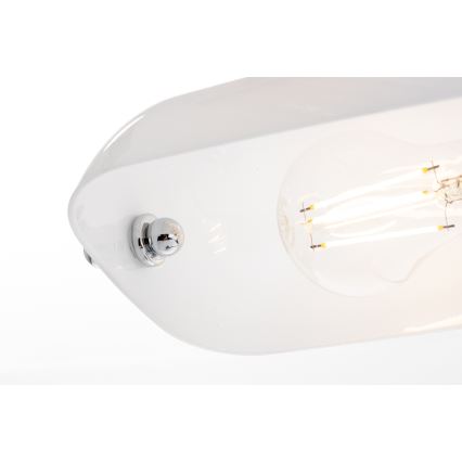 Brilagi - Настольная лампа BANK OFFICE 1xE27/60W/230V блестящий хром/белый