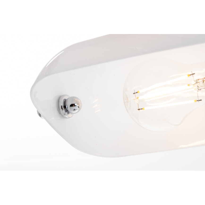 Brilagi - Настольная лампа BANK OFFICE 1xE27/60W/230V блестящий хром/белый