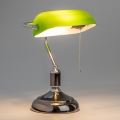 Brilagi - Настольная лампа BANK OFFICE 1xE27/60W/230V черная/серебристая/зеленая