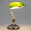 Brilagi - Настольная лампа BANK OFFICE 1xE27/60W/230V черная/золотая/зеленая
