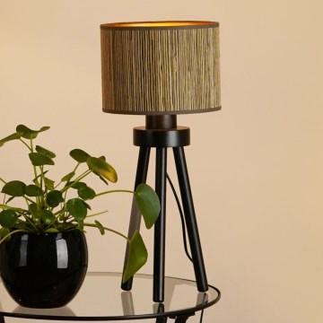Brilagi - Настольная лампа BOSTON ROLLER 1xE27/15W/230V соломенная коричневая/золотая