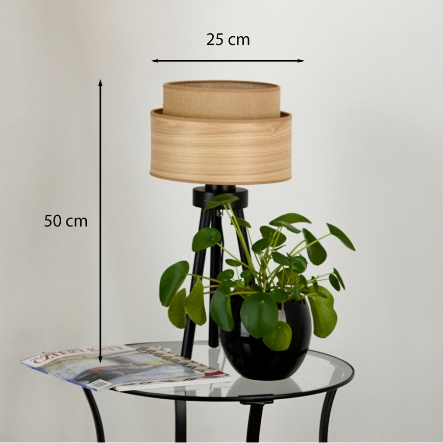 Brilagi - Настольная лампа MONTANA BOHO 1xE27/15W/230V коричневая/черная