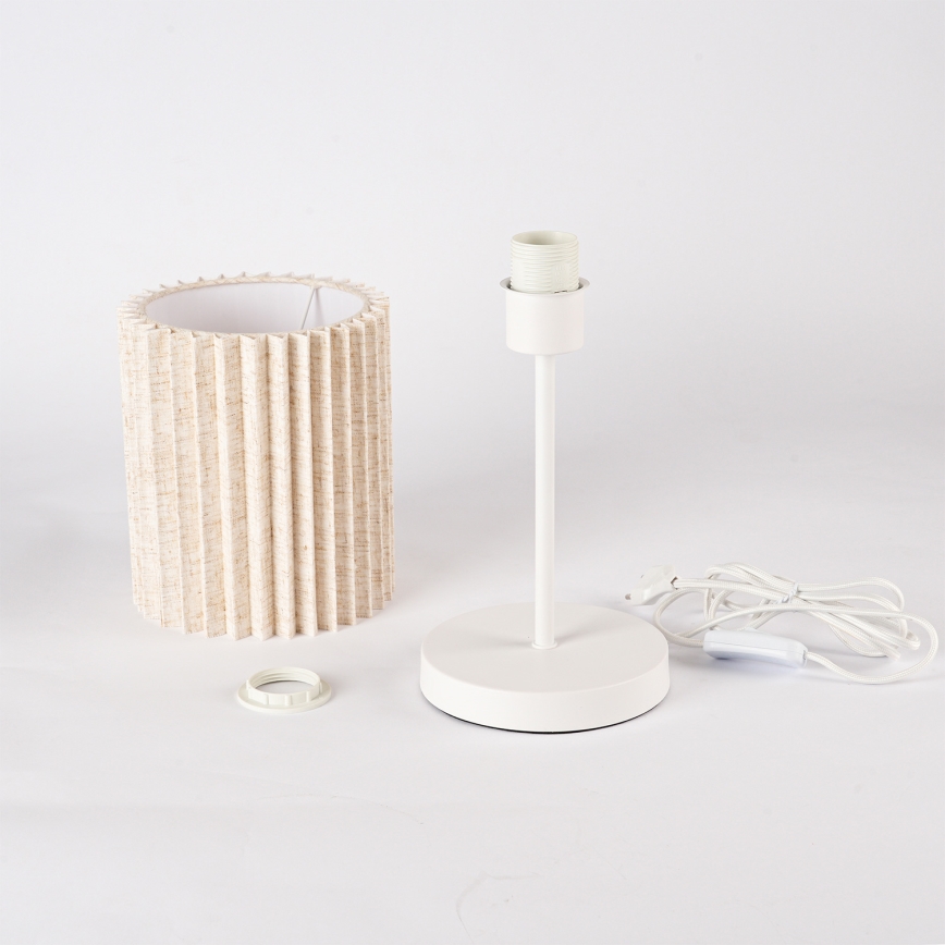 Brilagi - Настольная лампа NORDIC WAVE 1xE27/15W/230V лен/белая