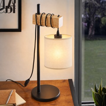 BRILAGI - Настольная лампа NUBILA 1xE27/40W/230V коричневая/чёрная/кремовая