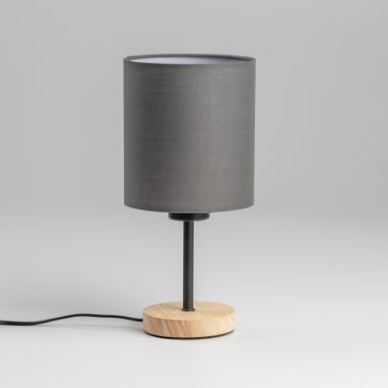 Brilagi - Настольная лампа NUBILA WOOD 1xE27/25W/230V дуб/антрацит