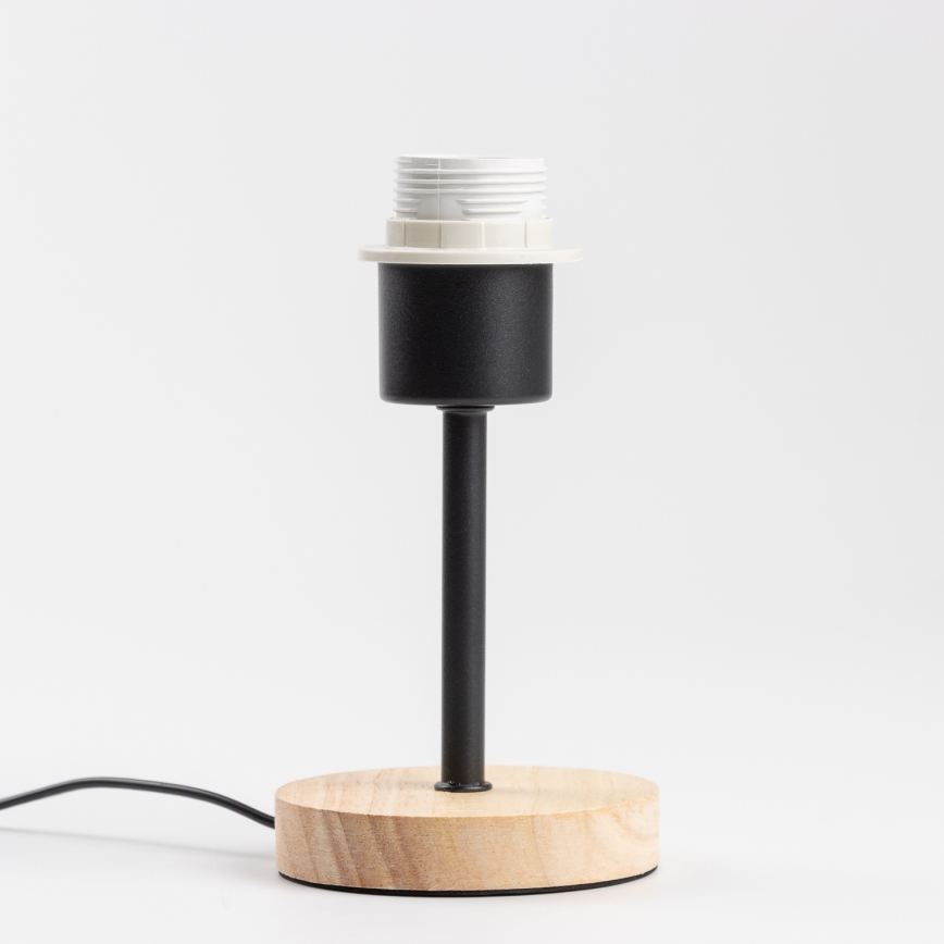 Brilagi - Настольная лампа NUBILA WOOD 1xE27/25W/230V дуб/черный