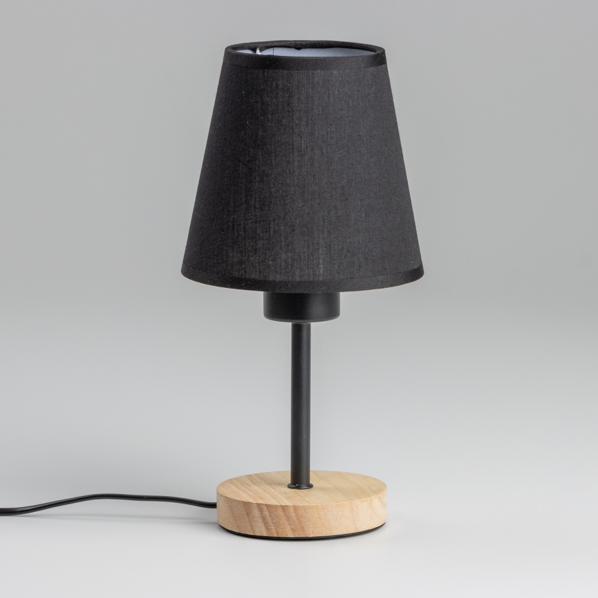 Brilagi - Настольная лампа NUBILA WOOD 1xE27/25W/230V дуб/черный