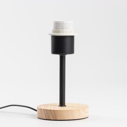 Brilagi - Настольная лампа NUBILA WOOD 1xE27/25W/230V дуб/черный/кремовый