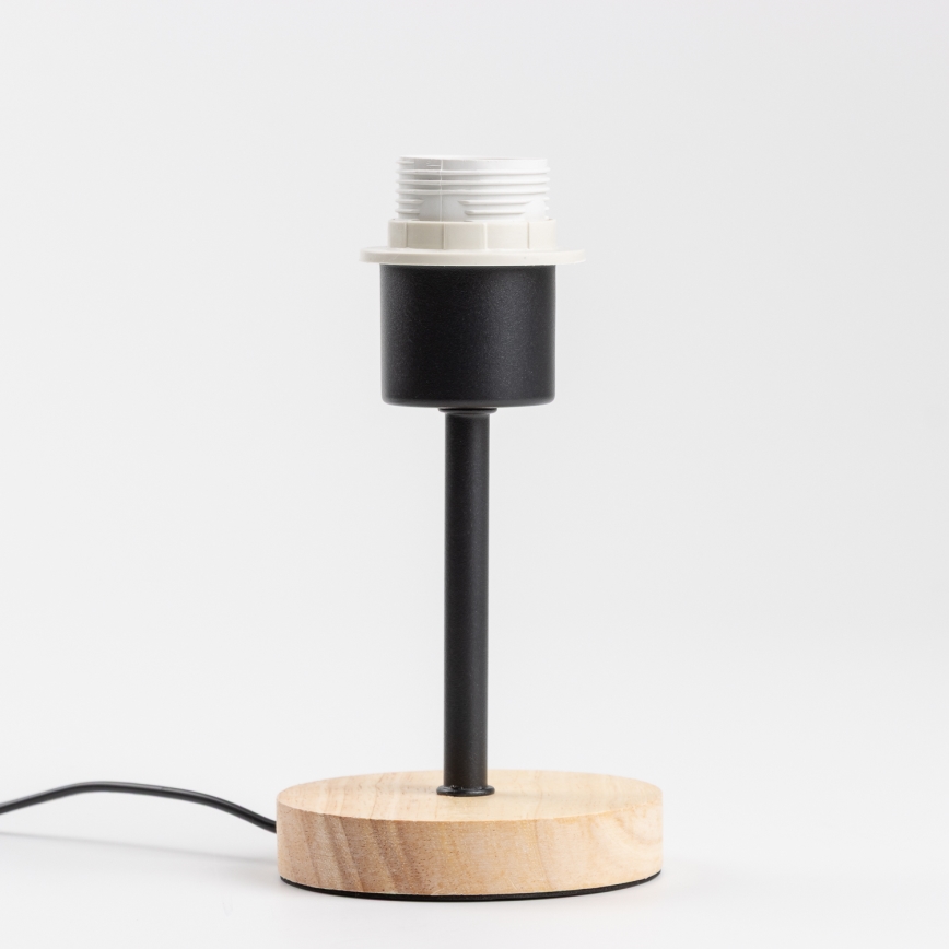 Brilagi - Настольная лампа NUBILA WOOD 1xE27/25W/230V дуб/черный/кремовый