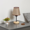 Brilagi - Настольная лампа NUBILA WOOD 1xE27/25W/230V дуб/коричневый