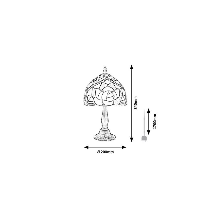 Brilagi - настольная лампа в стиле Тиффани GARLAN 1xE14/40W/230V