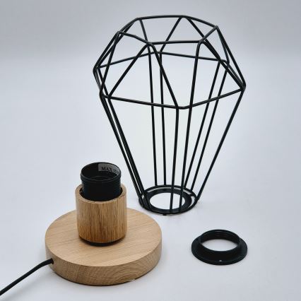 Brilagi - Настольная лампа WOODY BASKET 1xE27/60W/230V дуб