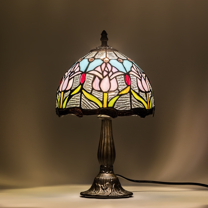 Brilagi - настольная витражная лампа Tiffany LORAS 1xE14/40W/230V