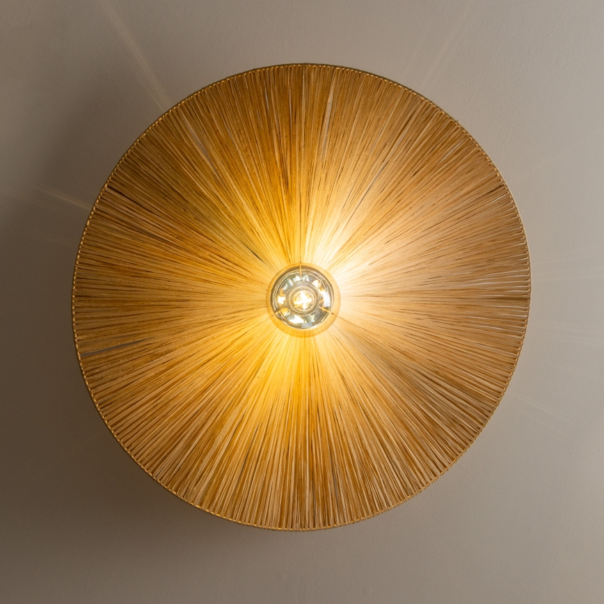 Brilagi - Накладна LED-люстра CERIA BOHO 1xE27/40W/230V, діаметр 80 см, рафія