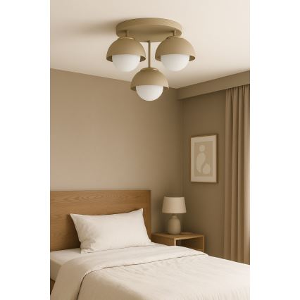 Brilagi - накладна люстра 3xE27/60W/230V бежева/золота