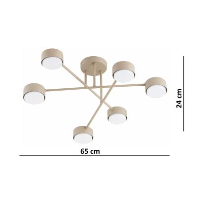 Brilagi - Накладна люстра 6xGX53/12W/230V чорна