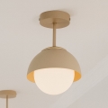 Брілагі - Накладна люстра COSMO 1xE27/60W/230V бежева/золота