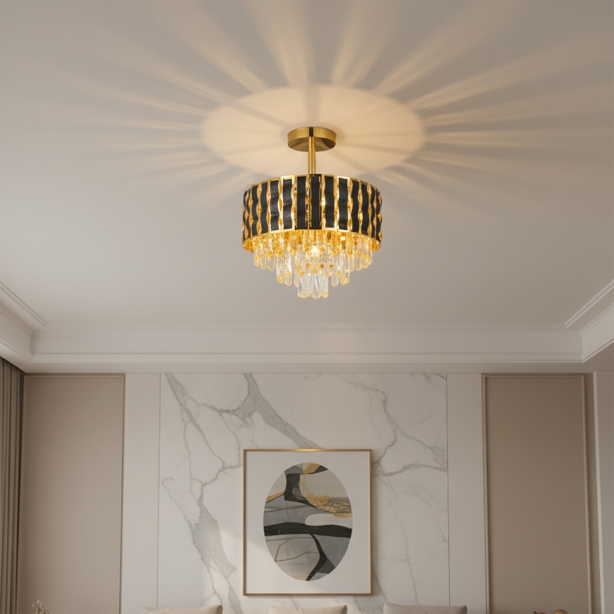 Brilagi - Накладна люстра CRISTAL 5xE14/40W/230V діаметр 38 см