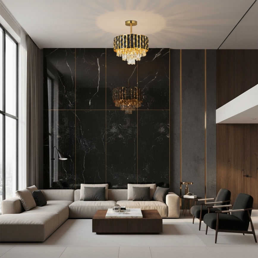 Brilagi - Накладна люстра CRISTAL 5xE14/40W/230V діаметр 38 см