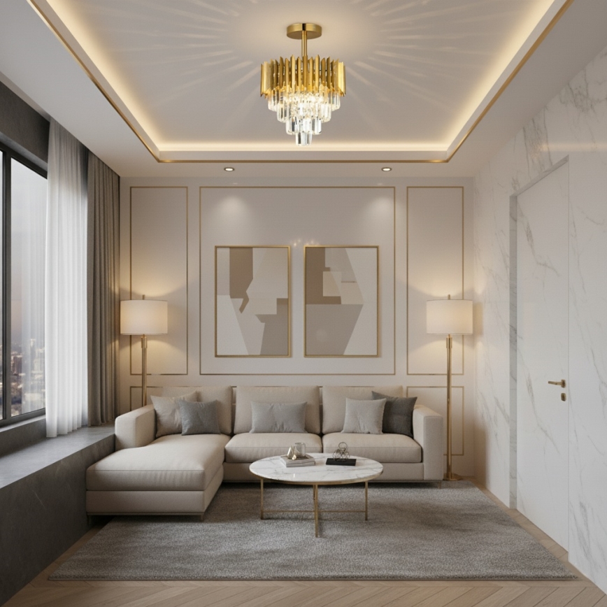 Brilagi - Накладна люстра CRISTAL 5xE14/40W/230V діаметр 43 см