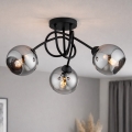 Brilagi - Накладна люстра DIOR 3xE27/60W/230V чорна/димчасто-сіра