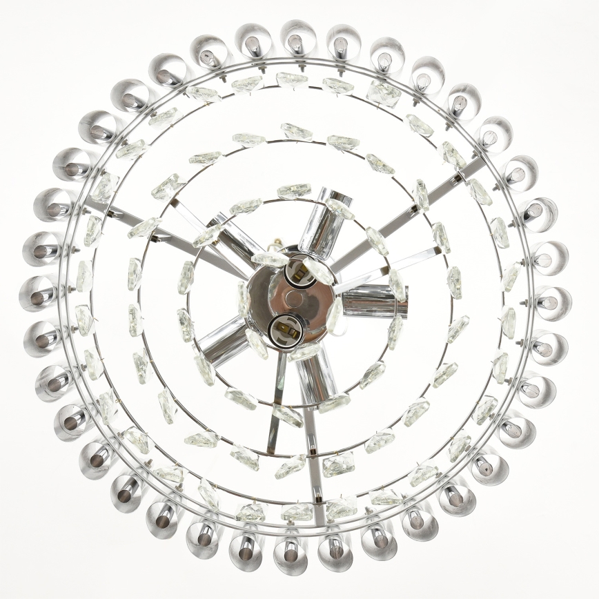 Brilagi - Накладна люстра ECLIPSE 7xE14/10W/230V, діаметр 48 см, срібляста