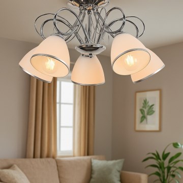 Brilagi - накладна люстра FRED 5xE27/60W/230V діам. 59 см блискучий хром