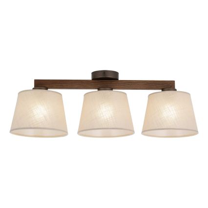 Brilagi - Накладна люстра LATTE 3xE27/15W/230V сосна/бежевий