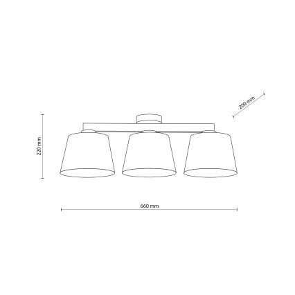 Brilagi - Накладна люстра LATTE 3xE27/15W/230V сосна/бежевий