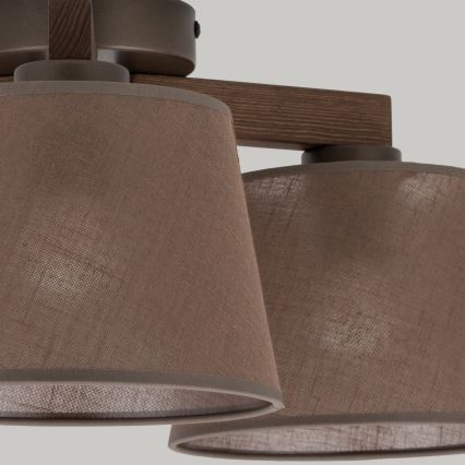 Brilagi - Накладна люстра LATTE 3xE27/15W/230V сосна/коричнева