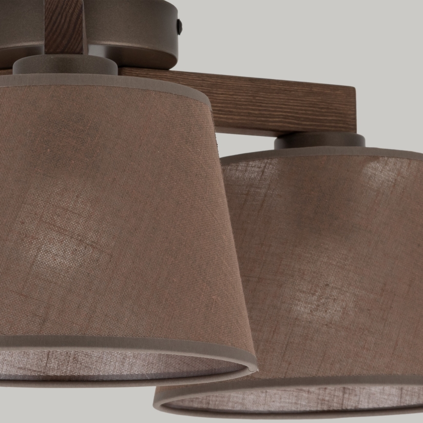 Brilagi - Накладна люстра LATTE 3xE27/15W/230V сосна/коричнева