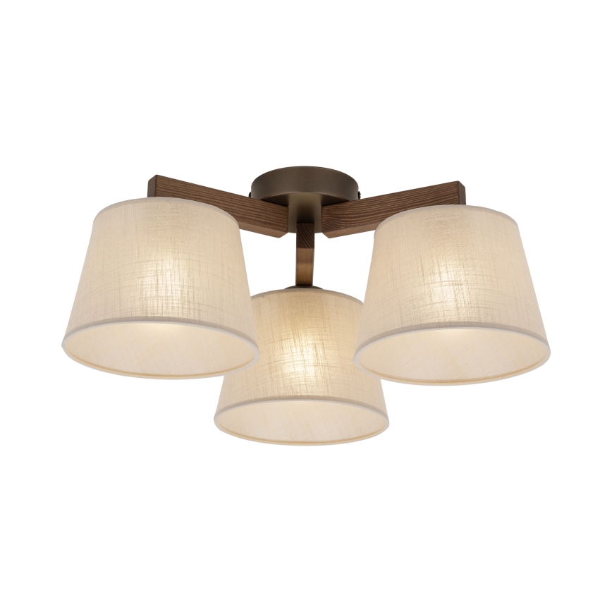 Brilagi - Накладна люстра LATTE 3xE27/60W/230V сосна/бежевий
