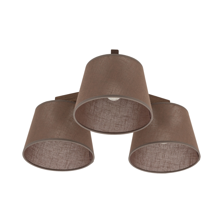 Brilagi - Накладна люстра LATTE 3xE27/60W/230V сосна/коричнева