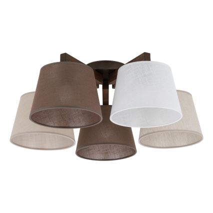 Brilagi - Накладна люстра LATTE 5xE27/15W/230V сосна/мікс