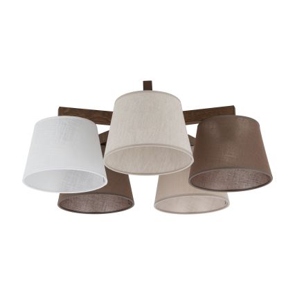 Brilagi - Накладна люстра LATTE 5xE27/15W/230V сосна/мікс