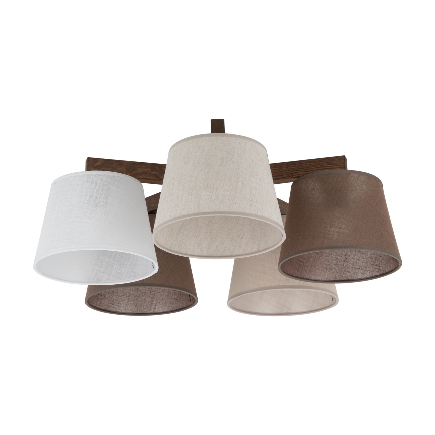 Brilagi - Накладна люстра LATTE 5xE27/15W/230V сосна/мікс