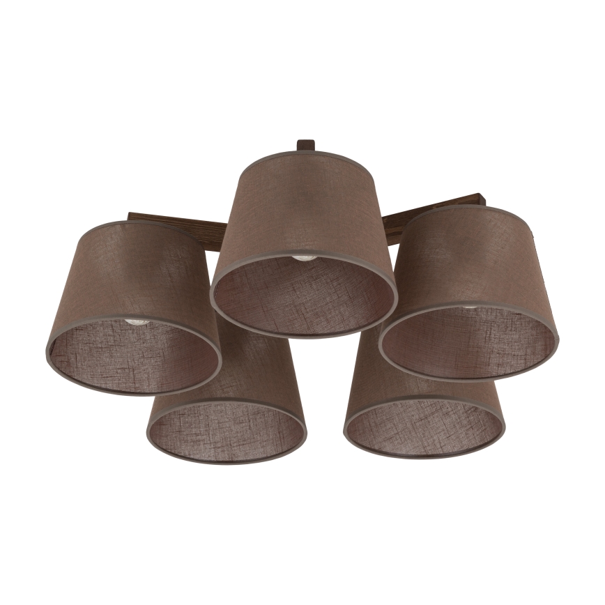 Brilagi - Накладна люстра LATTE 5xE27/15W/230V сосна/коричневий