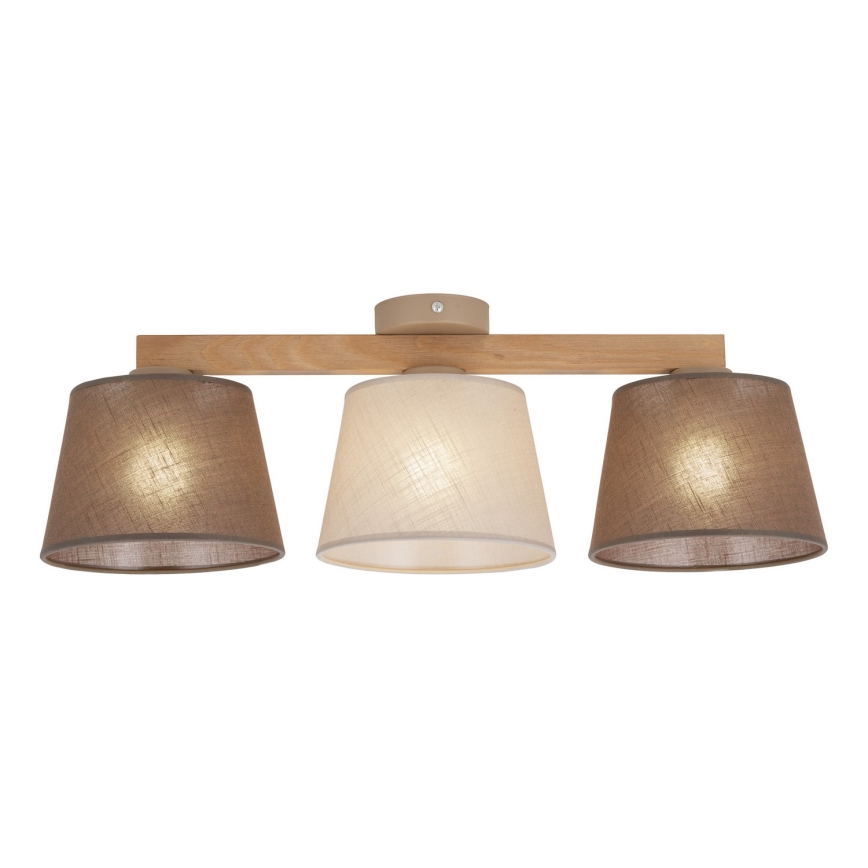 Brilagi - Накладна люстра LATTE SABIA 3xE27/15W/230V сосна/мікс