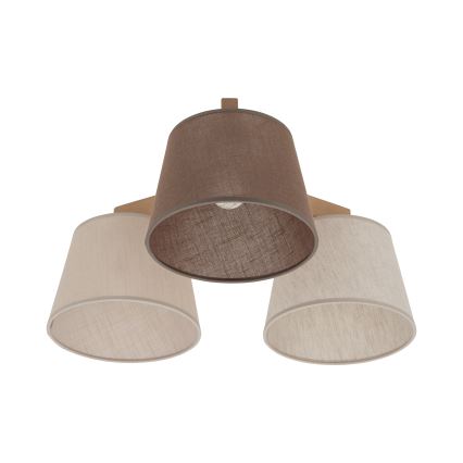 Brilagi - Накладна люстра LATTE SABIA 3xE27/15W/230V сосна/мікс