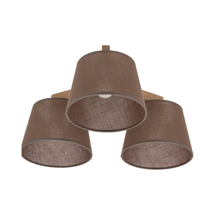 Brilagi - Накладна люстра LATTE SABIA 3xE27/15W/230V сосна/коричневий