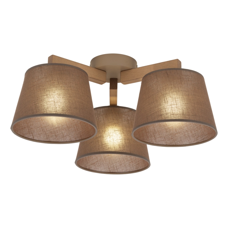 Brilagi - Накладна люстра LATTE SABIA 3xE27/15W/230V сосна/коричневий