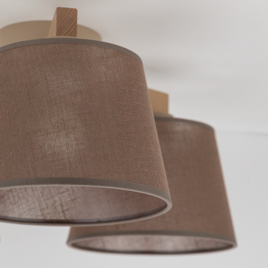 Brilagi - Накладна люстра LATTE SABIA 3xE27/15W/230V сосна/коричневий