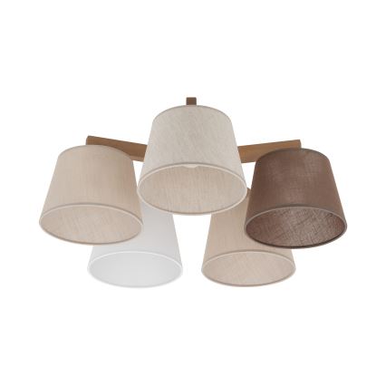 Brilagi - Накладна люстра LATTE SABIA 5xE27/15W/230V сосна/мікс