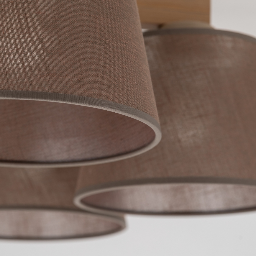 Brilagi - Накладна люстра LATTE SABIA 5xE27/15W/230V сосна/коричневий